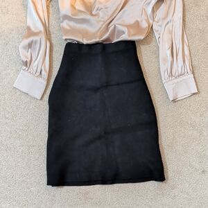Milano Black Pencil Skirt